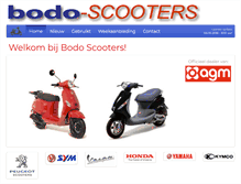 Tablet Screenshot of bodoscooters.nl